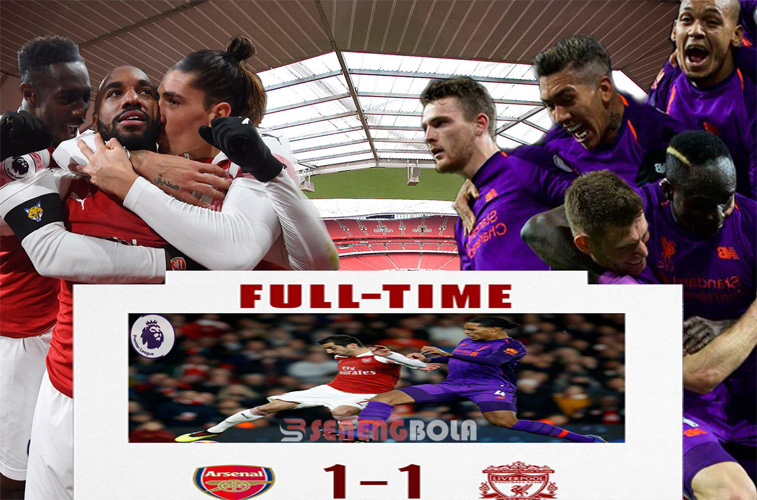 Hasil Liga Inggris : Arsenal Tahan Imbang Liverpool 1-1